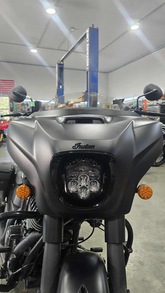 Forever Rad Custom Dynamics Shark Demon Headlight for 19-25 Indian Thunderstroke Chieftain & Darkhorse Roadmaster - Forever Rad-Forever Rad