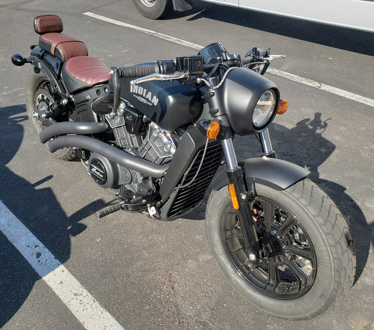 Zero Drag Bar - GLOSS BLACK - Indian Scout/Scout Bobber/Scout Rogue