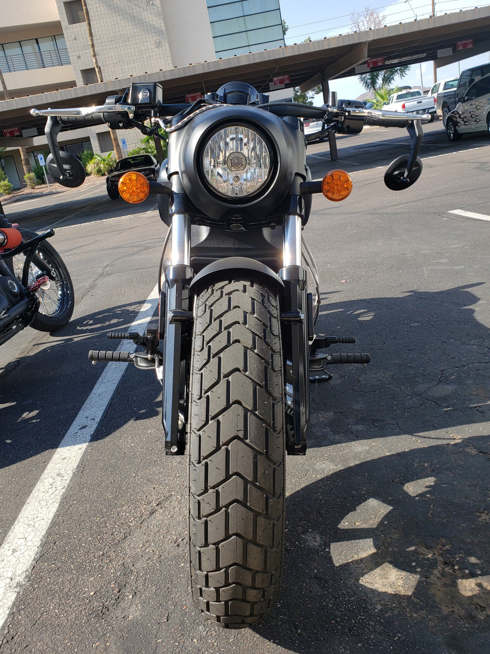 Zero Drag Bar - GLOSS BLACK - Indian Scout/Scout Bobber/Scout Rogue