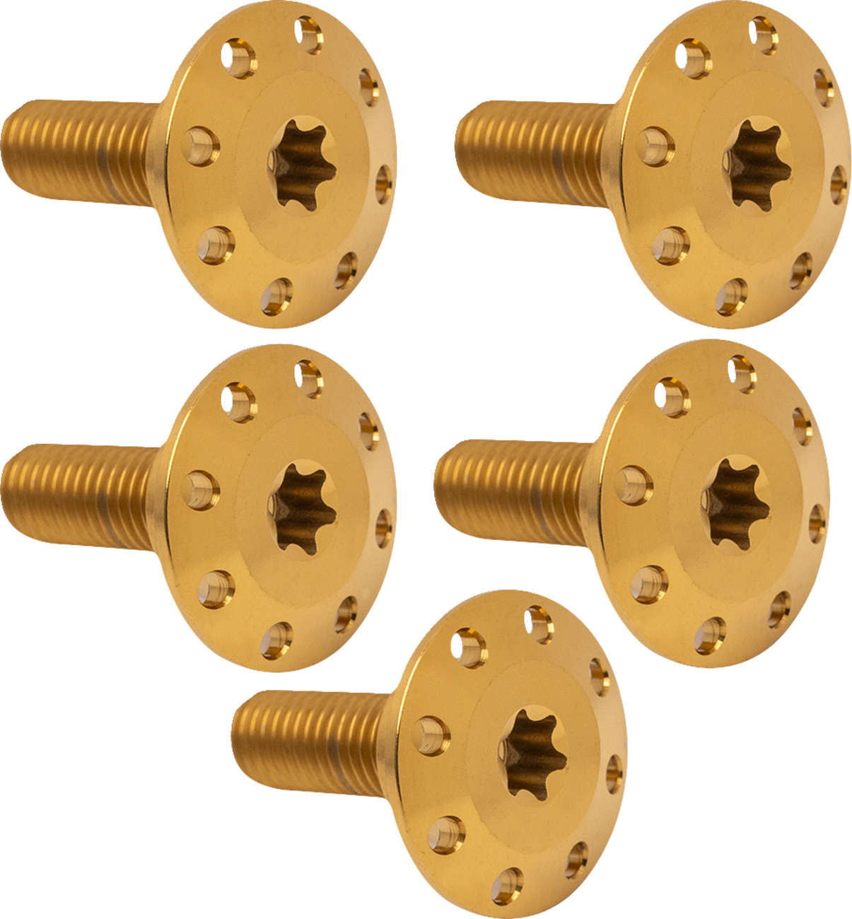 ARLEN NESS Bolt Kit - Holeshot/Front/Floating/Brake Rotor - Spoke Mount - Gold - 5 Pack 300-908