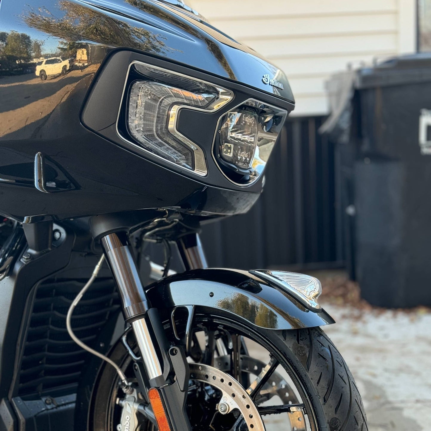 INDIAN CHALLENGER RIGID INDUSTRIES ADAPT XP MOUNTING BRACKET AND WIRING HARNESS