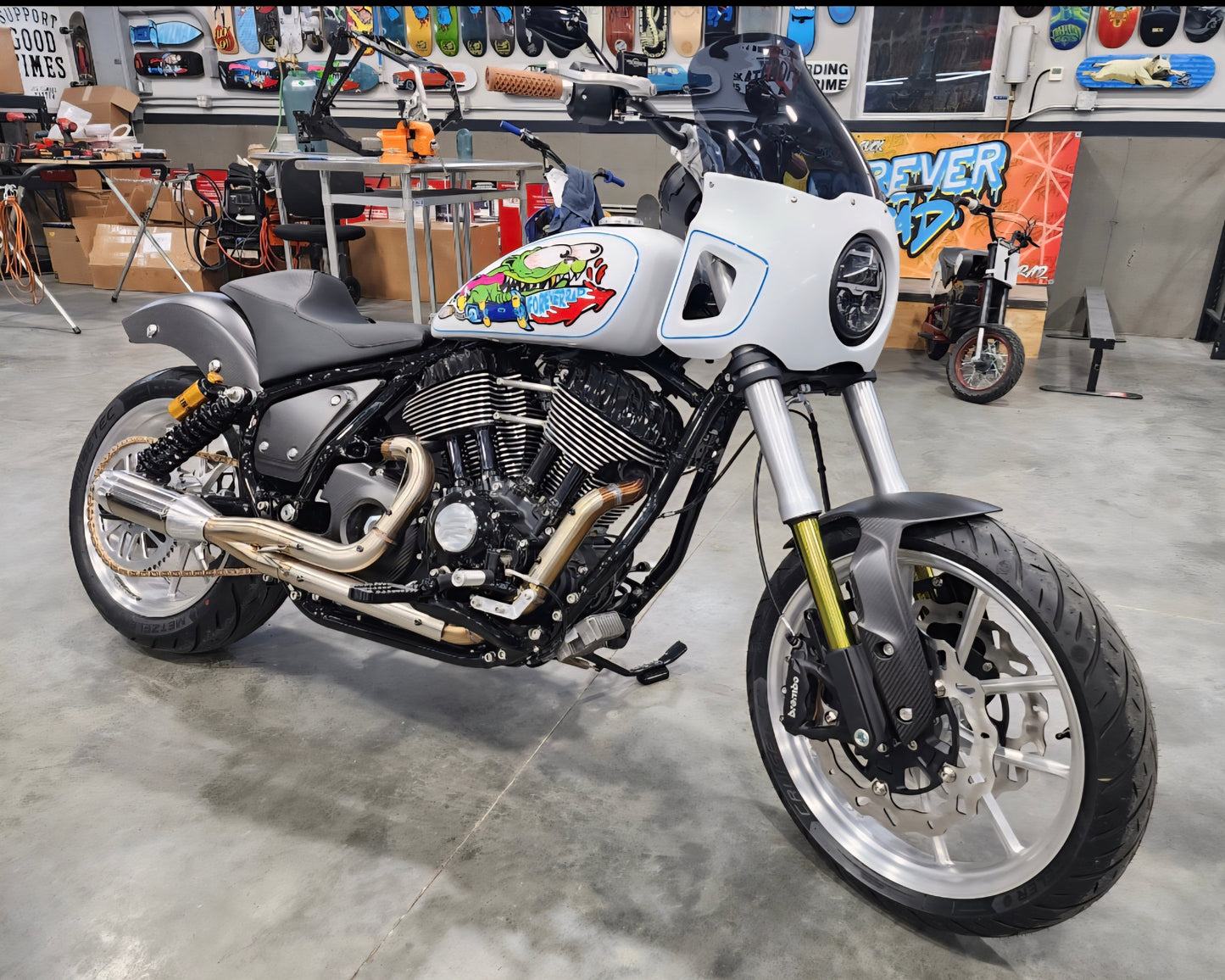 Forever Rad FTR Front Fender conversion for inverted Indian Challenger/Pursuit/Sport Chief - Forever Rad-Forever Rad