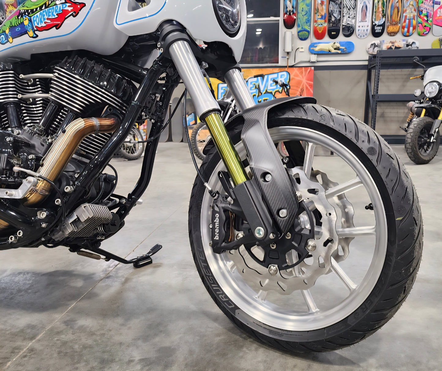 Forever Rad FTR Front Fender conversion for inverted Indian Challenger/Pursuit/Sport Chief - Forever Rad-Forever Rad