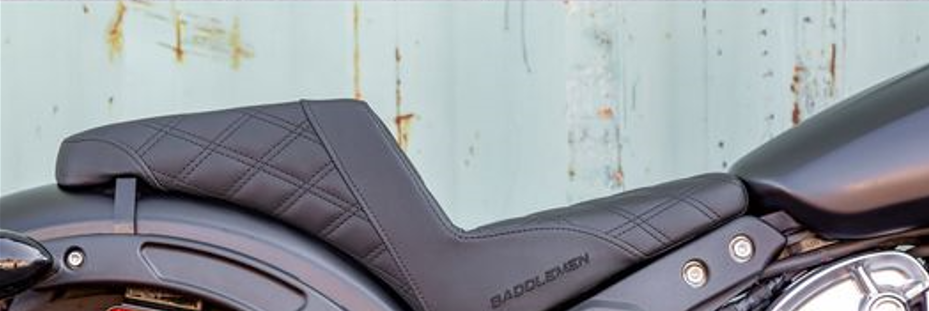 2018-2023 Indian Scout Bobber Step-Up™ Seat - Black W/Black Lattice Stitching
