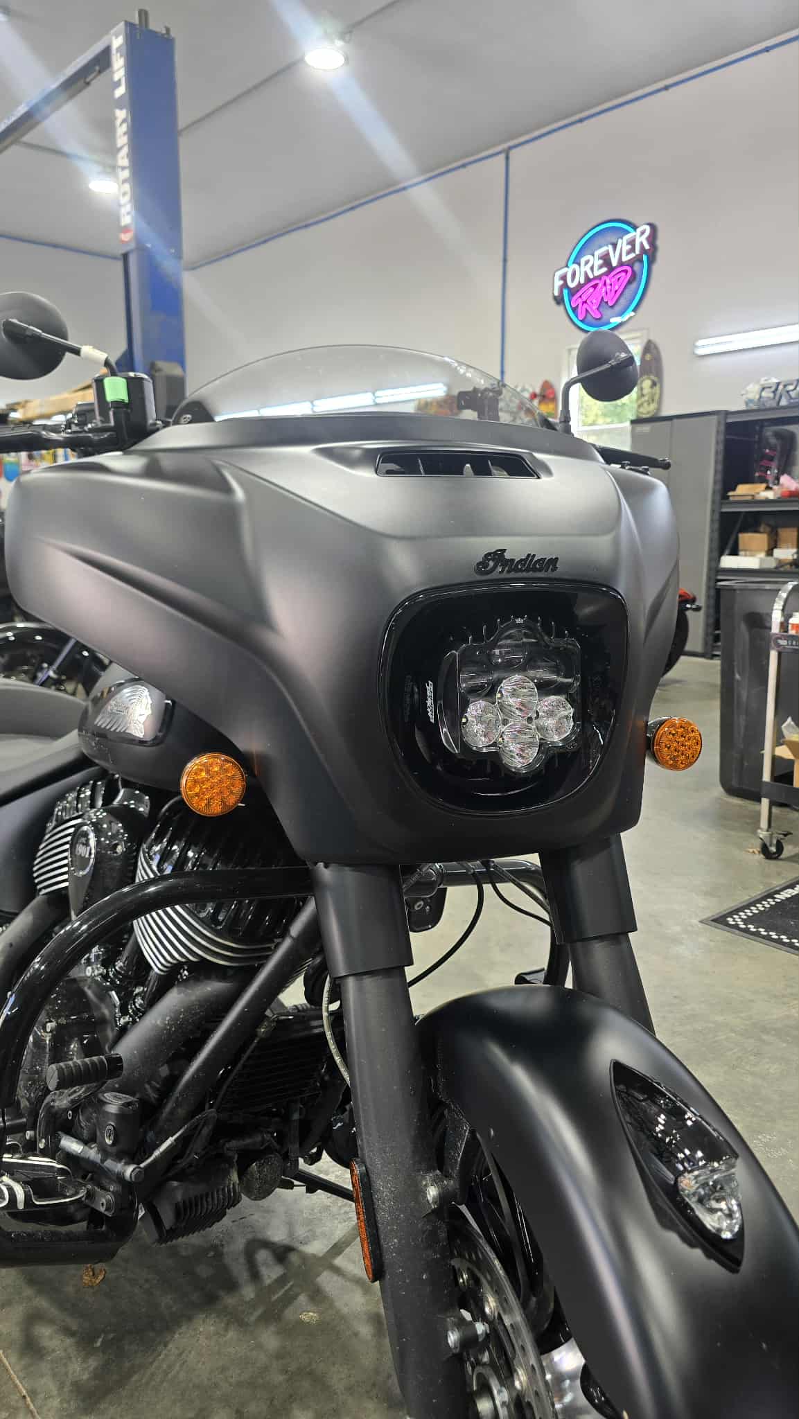 Forever Rad Custom Dynamics Shark Demon Headlight for 19-25 Indian Thunderstroke Chieftain & Darkhorse Roadmaster - Forever Rad-Forever Rad