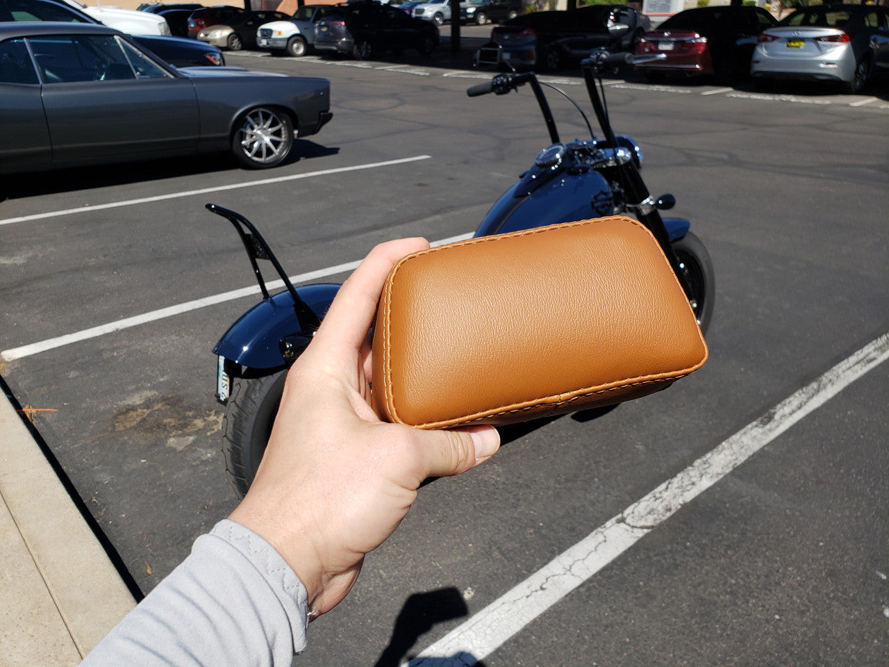 Sissy Bar Passenger Pad - Tan