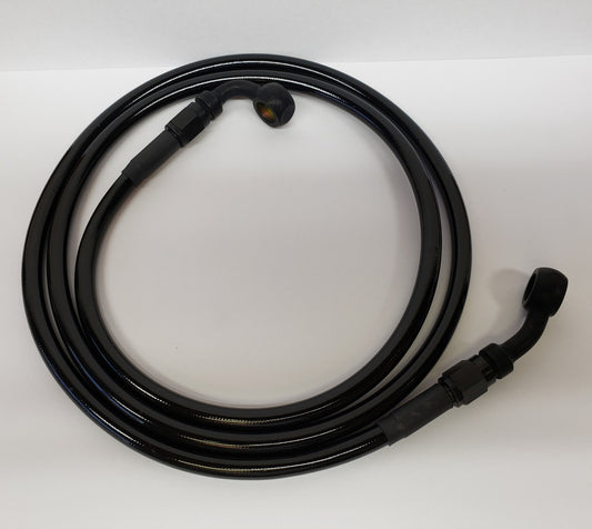 '22+ Indian Chief Extended Steel Braided Brake Line - Black