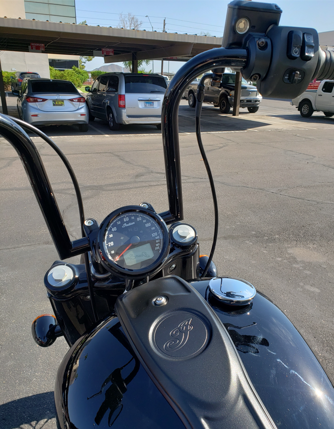 '22+ Indian Chief Extended Steel Braided Brake Line - Black