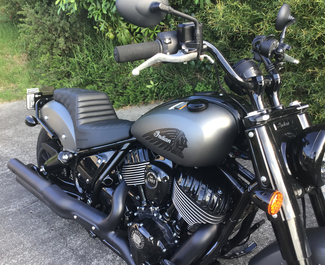Customizable '22+ Indian®  Chief, Chief Dark Horse Step-Up Seat - Black