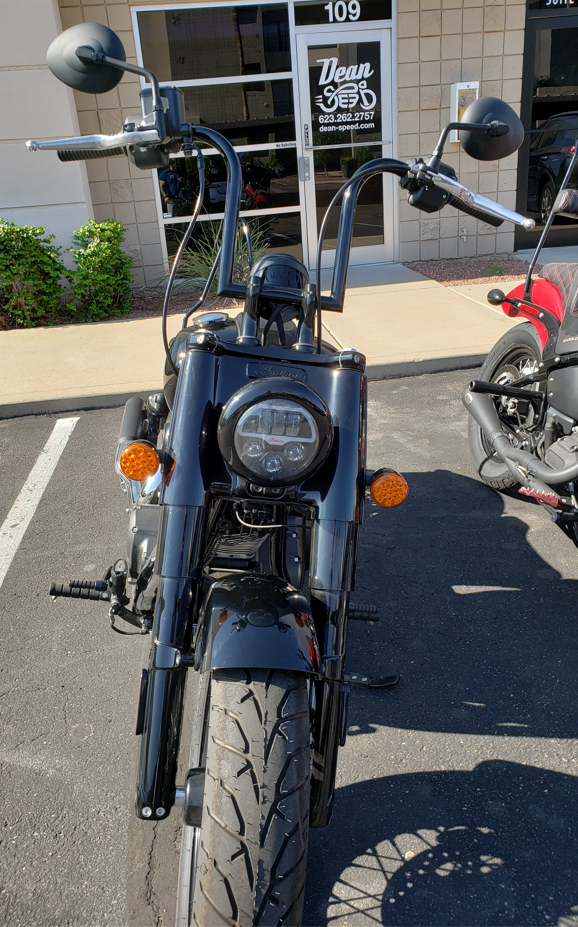 '22+ Indian Chief Extended Steel Braided Brake Line - Black