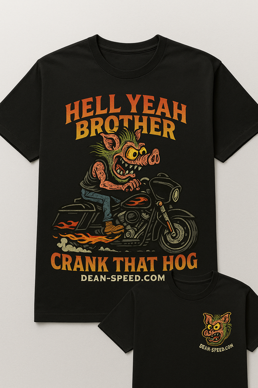 Crank that hog- Men's T-Shirt - Black