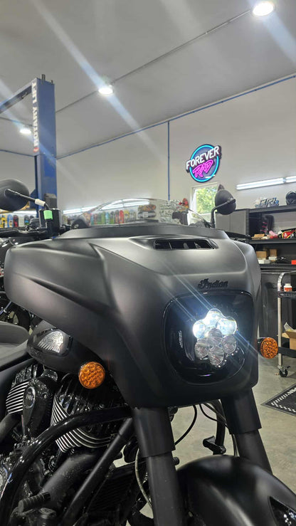 Forever Rad Custom Dynamics Shark Demon Headlight for 19-25 Indian Thunderstroke Chieftain & Darkhorse Roadmaster - Forever Rad-Forever Rad