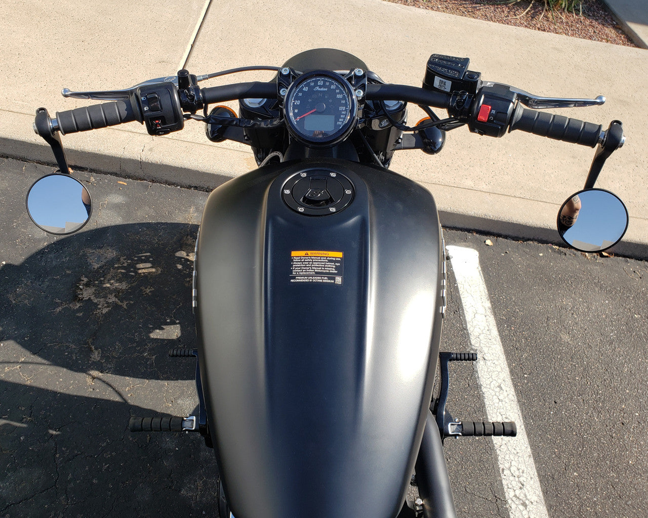 Zero Drag Bar - GLOSS BLACK - Indian Scout/Scout Bobber/Scout Rogue