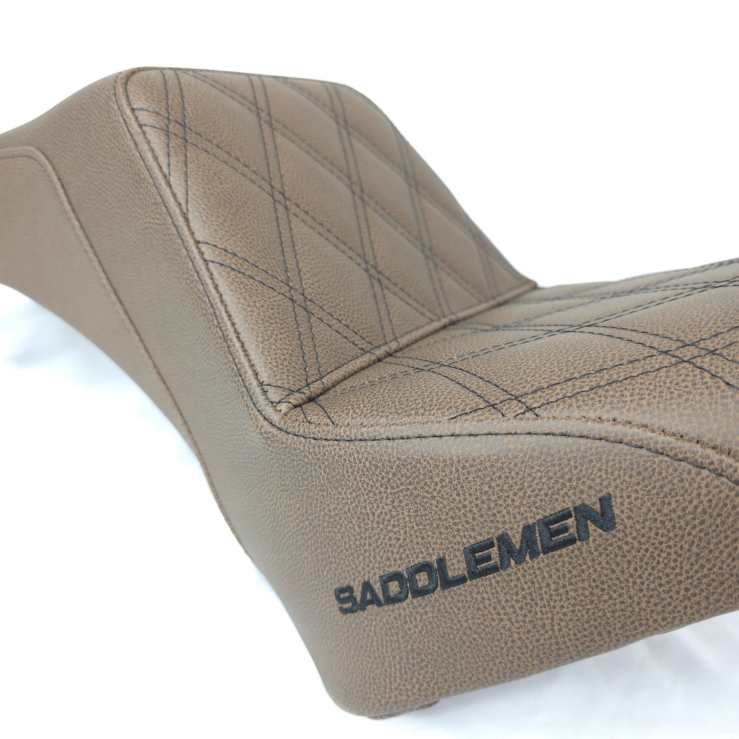 Scout Step-Up Seat - Brown with Black Stitching