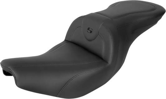 SADDLEMEN RoadSofa™ Seat - without Backrest - Black/Black Stitching - Indian '14-'24 I14-07-187