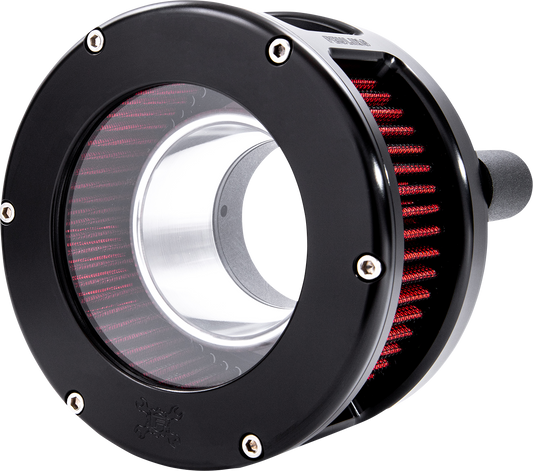 FEULING PARTS BA Series Air Cleaner Kit - Black Anodized - Red Filter 5434