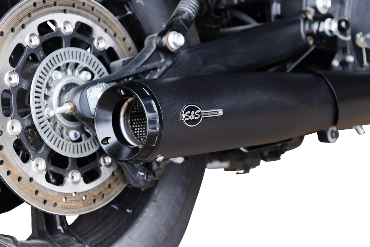 S&S CYCLE 2-into-1 Grand National Exhaust System - Black - 50-State 4111-266