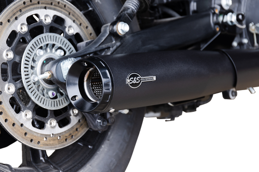 S&S CYCLE 2-into-1 Grand National Exhaust System - Black - 50-State 4111-266