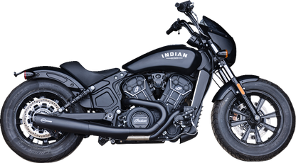 S&S CYCLE 2-into-1 Grand National Exhaust System - Black - 50-State 4111-266