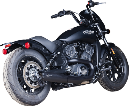 S&S CYCLE 2-into-1 Grand National Exhaust System - Black - 50-State 4111-266