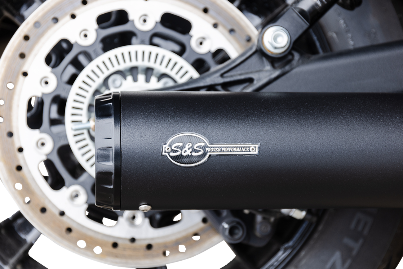 S&S CYCLE 2-into-1 Grand National Exhaust System - Black - 50-State 4111-266
