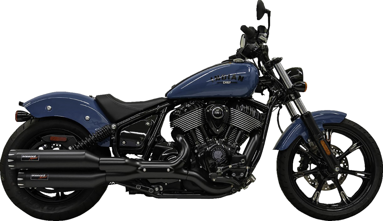 BASSANI XHAUST 4" Slip-On Mufflers - Chrome 8CH17