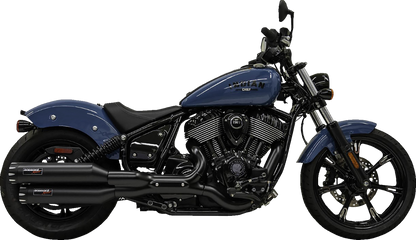 BASSANI XHAUST 4" Slip-On Mufflers - Chrome 8CH17