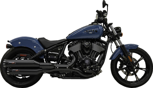 BASSANI XHAUST 4" Slip-On Mufflers - Chrome 8CH17