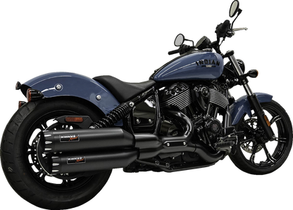 BASSANI XHAUST 4" Slip-On Mufflers - Chrome 8CH17