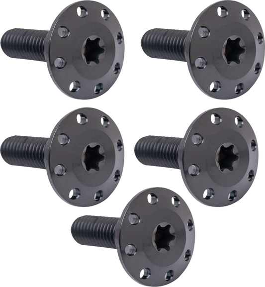 ARLEN NESS Bolt Kit - Holeshot/Front/Floating/Brake Rotor - Spoke Mount - Black - 5 Pack 300-907