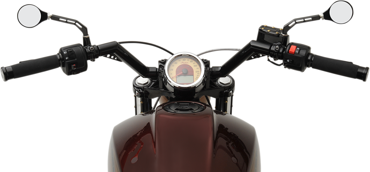 TRASK 1-1/4" V-Line Handlebar - Indian Scout - Black TM-2025BK