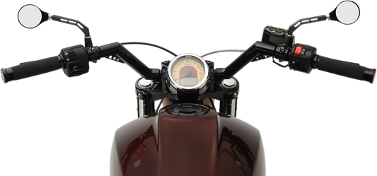 TRASK 1-1/4" V-Line Handlebar - Indian Scout - Black TM-2025BK