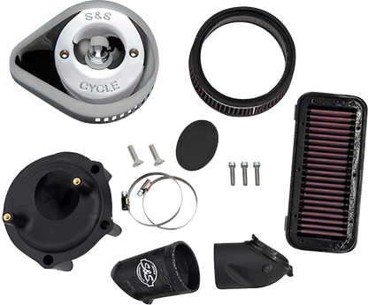 S&S CYCLE Stealth Air Cleaner Kit with Cover - Chrome - Indian 170-0827