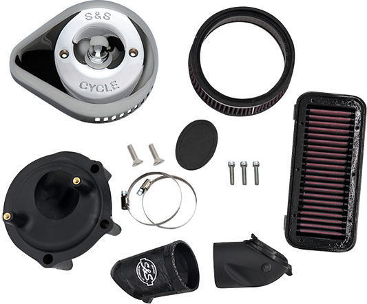 S&S CYCLE Stealth Air Cleaner Kit with Cover - Chrome - Indian 170-0827