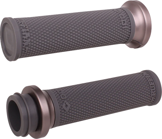 ODI Ruffian Lock-On Street Grips - Indian TBW - Black/Gunmetal V30ITWH-H
