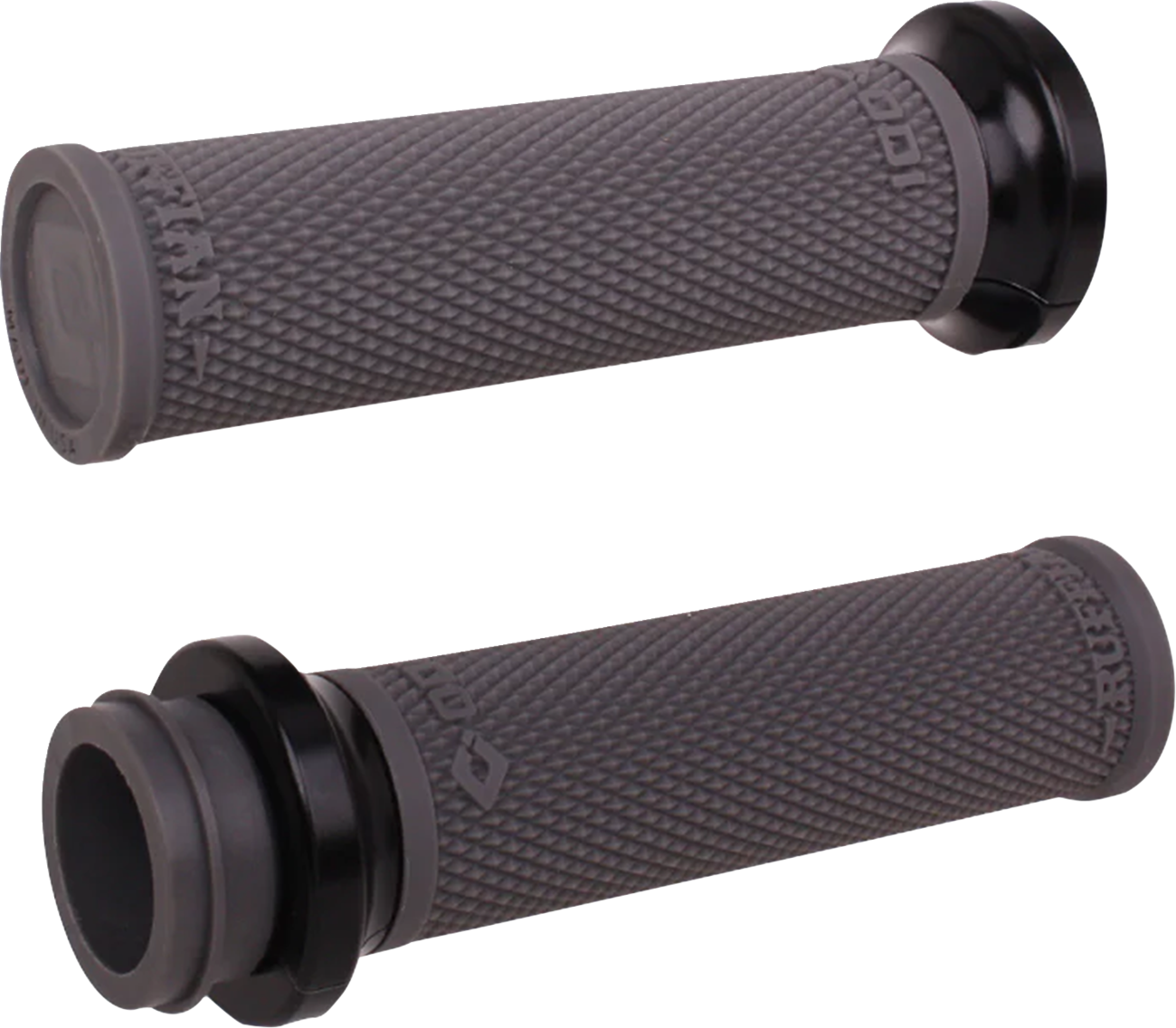 ODI Ruffian Lock-On Street Grips - Indian TBW - Graphite/Black V30ITWH-B