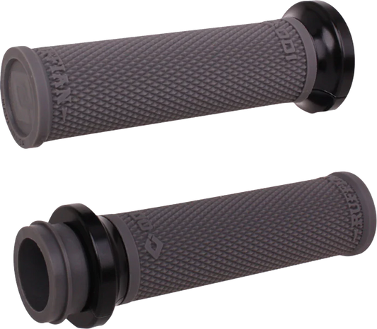 ODI Ruffian Lock-On Street Grips - Indian TBW - Graphite/Black V30ITWH-B