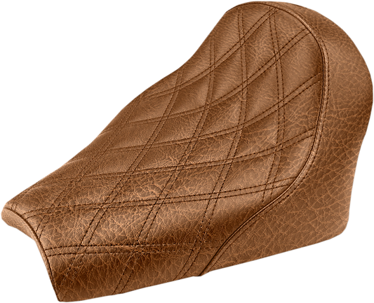 SADDLEMEN Seat - Renegade Solo - Lattice Stitched - Brown I18-33-002BLS