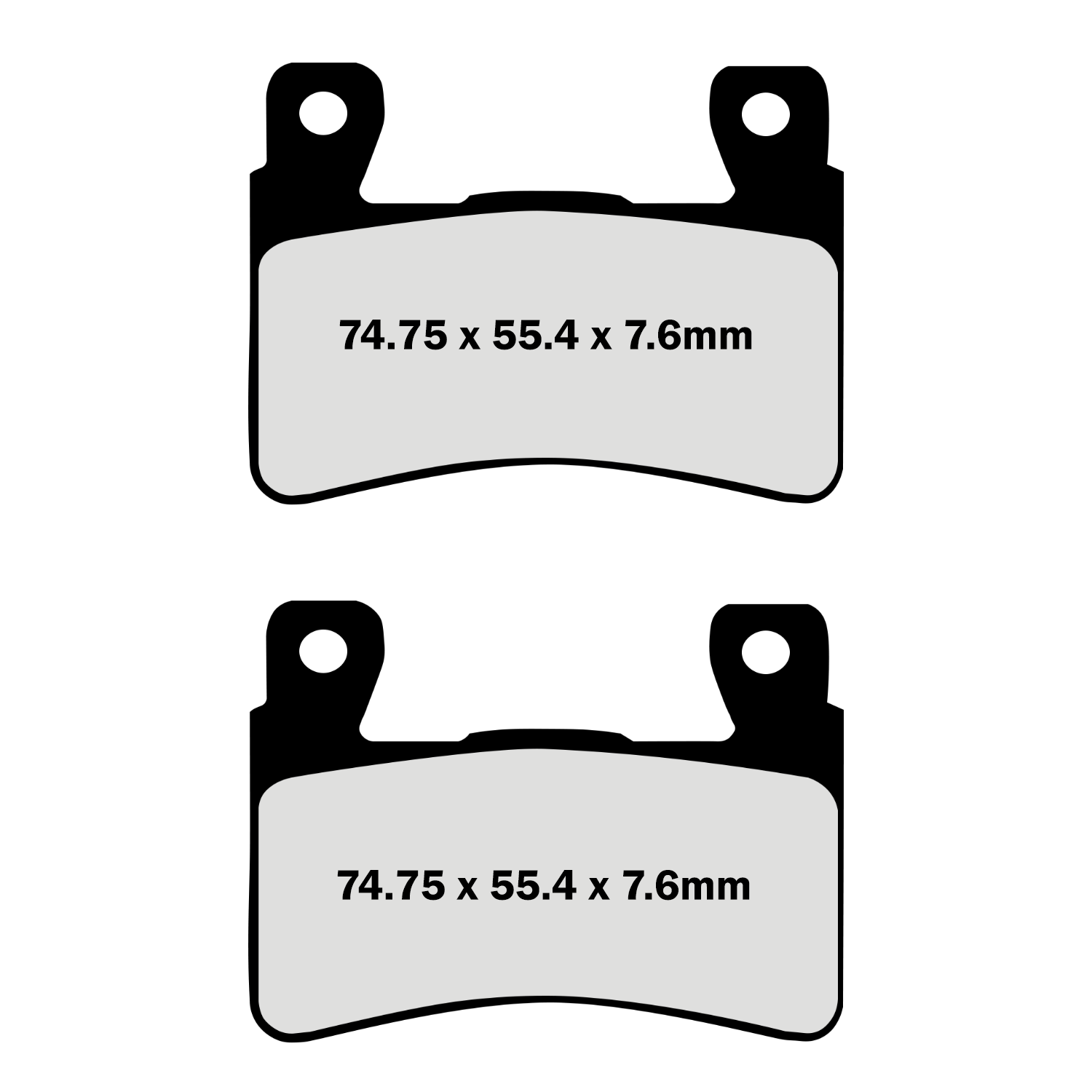 Brake pad for 2015-2019 Softail Breakout, Fat Boy, Heritage, Deluxe, Slim, Street Bob, Low Rider. Fits various models including 114 versions
