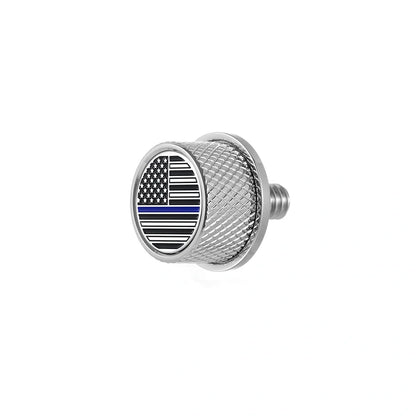 Stainless-Steel Blue Line American Flag Seat Screw