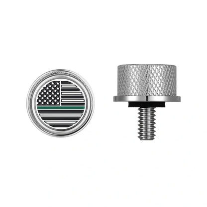 Stainless-Steel Green Line American Flag Seat Screw