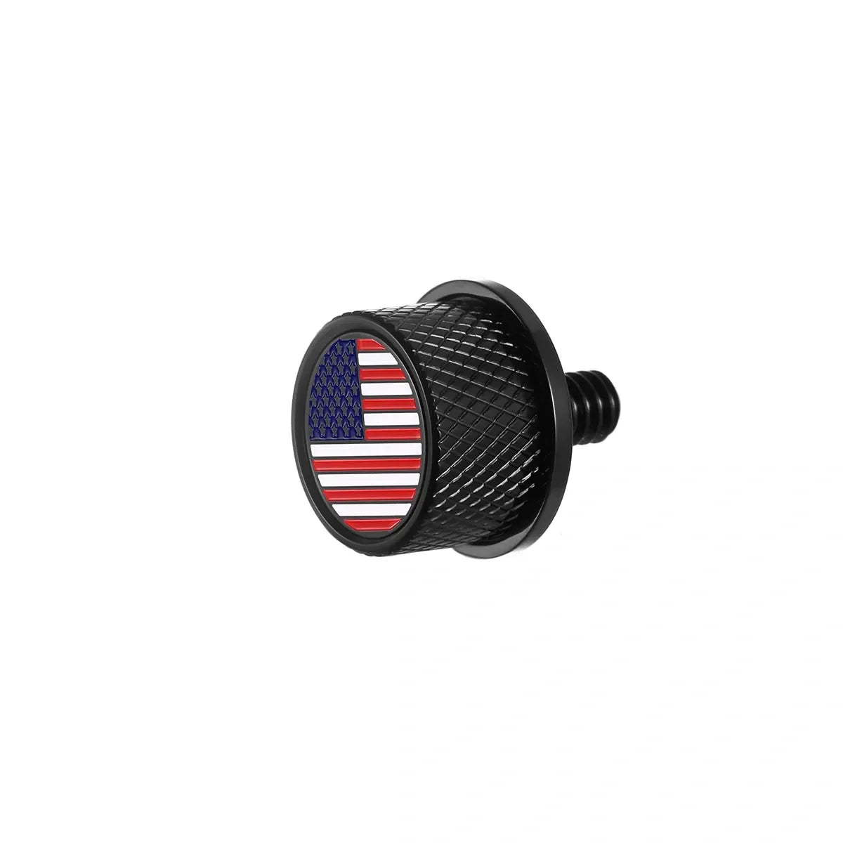 Stainless-Steel in Black Red White & Blue American Flag Seat Screw