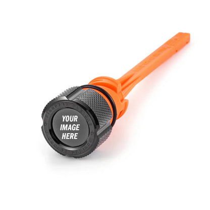 Custom Signature Magnetic Dipstick for Harley-Davidson M8 Softail - Knurled Black - Full Color