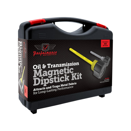 Performance Magnetic Dipstick Kit for Harley-Davidson Touring M8 - Curved Black