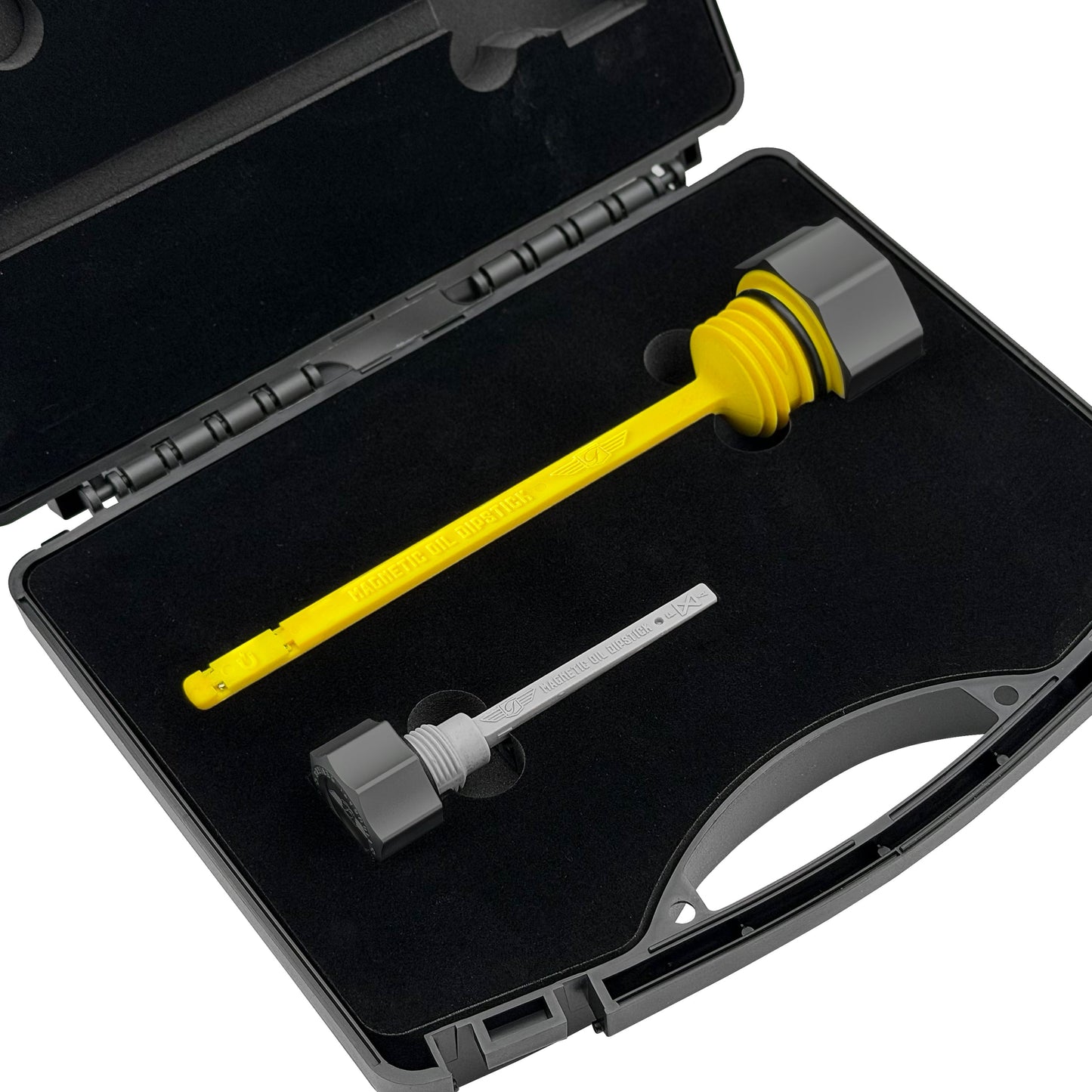 Performance Magnetic Dipstick Kit for Harley-Davidson Touring M8 - Curved Black