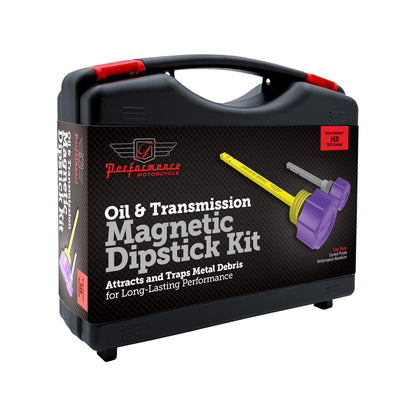 Performance Magnetic Dipstick Kit for Harley-Davidson Touring M8 - Curved Purple