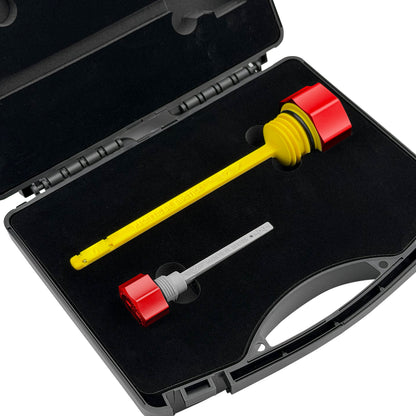 Performance Magnetic Dipstick Kit for Harley-Davidson Touring M8 - Curved Red