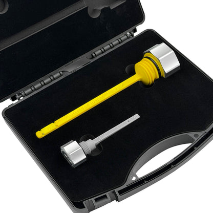 Performance Magnetic Dipstick Kit for Harley-Davidson Touring M8 - Curved Silver