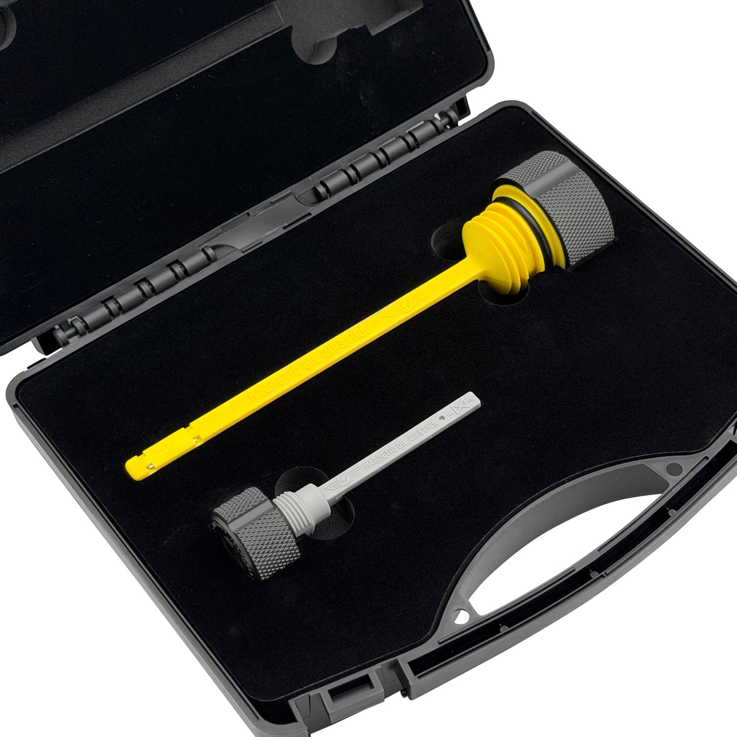 Performance Magnetic Dipstick Kit for Harley-Davidson Touring M8 - Knurled Black