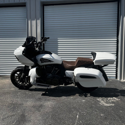 Custom Tour Pack Side View on Indian Challenger 